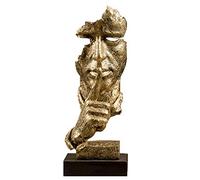 Charmgle Novelty Resin Ornaments Living Room Art European Abstract Art Figure Head Sculpture Library Decoration (BL511)