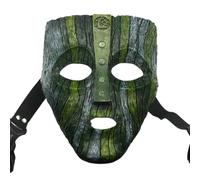 Charmgle Resin Loki Mask Deluxe Jim Carrey The Mask Halloween Fancy Dress Masquerade Costume Movie Masks Home Decoration Adult Collection Light Green