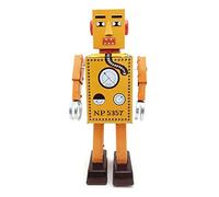 Charmgle Retro Tin Toy Clockwork Walking Robot Spring Wind-up Toys Christmas Stocking Stuffers Party Favor Adult Gifts Large