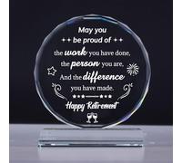 CHARMIBLE Retirement Gifts for Women Men, Thank You Leaving Gifts, Appreciation Crystal-Engraved Gifts with Packaging, Happy Retirement Gift for Coworker Boss Doctor Nurse Teacher Family Friend