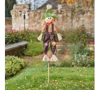 Charming 120cm Autumn Boy Scarecrow Garden Stake Seasonal Outdoor Decoration Marco Paul Multi One Size