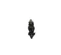 Charming Black Cast Iron Novelty 'Owl' Bedroom Door Knocker - 4" x 1.5"
