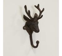 Charming Black Cast Iron Stag Hanger
