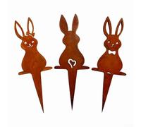 Charming Bunny Silhouette Ornament for Transforming Your Outdoor Living Spaces (3 small ones)
