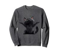 Charming Cat Embracing The Day Sweatshirt