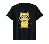 Charming Cat in a Raincoat for Fun Days T-Shirt