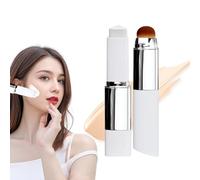 Charming Color Changing Foundation Stick with Brush Head, Korean Color-Changing Foundation Stick with Plumping Complex - Medium to Full Coverage Dewy Finish Base Makeup for All Skin Types (Natural)