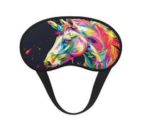 Charming Colorful Horse Ultimate Eye Mask for Sleeping, Soft and Comfortable Eye Mask, Relaxing Zero Pressure Night Blindfold.