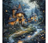 Charming Cottage in A Forest Jigsaw Challenging Puzzle Game for Adults Decompressing Toy Holiday Party Gifts Puzzles as Home Decor_1000pcs