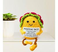 Charming Crochet Mini Taco - Retro Decor for Home,Office Desk,Kitchen,Party Display - Unique Gift Idea