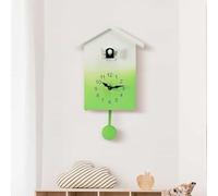 Charming Cuckoo-Themed Wall Clock With Silent Movement Hourly Cuckoo Call And Bird That Emerges On The Hour(Yellow)
