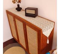 Charming Decorative Cotton Table Runner with Intricate Designs, for Everyday Use at the Dinner Table (D)