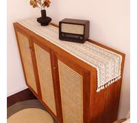 Charming Decorative Cotton Table Runner with Intricate Designs, for Everyday Use at the Dinner Table (A)