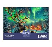 Charming Deer 1000 Pieces for Adults Jigsaw Puzzles Educational Game Awesome Animals Challenge High Difficulty Beautiful Decoration Puzzle70x50cm/1000pcs