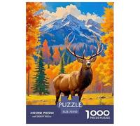 Charming Deer 1000 Pieces for Adults Jigsaw Puzzles Educational Game Awesome Animals Challenge High Difficulty for Decompression And Wall Decor70x50cm/1000pcs