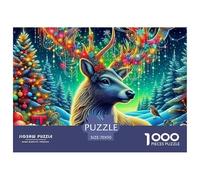 Charming Deer 1000 Pieces for Adults Jigsaw Puzzles Educational Game Awesome Animals Challenge High Difficulty for Decompression And Wall Decor70x50cm/1000pcs