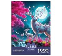 Charming Deer 1000 Pieces for Adults Jigsaw Puzzles Educational Games Awesome Animals Challenge High Difficulty for Decompression And Wall Decor38x26cm/1000pcs