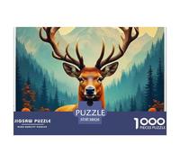 Charming Deer 1000 Pieces for Adults Jigsaw Puzzles Educational Games Awesome Animals Challenge High Difficulty for Decompression And Wall Decor38x26cm/1000pcs