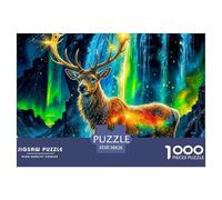 Charming Deer 1000 Pieces for Adults Jigsaw Puzzles Educational Games Awesome Animals Family Puzzle Game Birthday Gifts for Decompression And Wall Decor38x26cm/1000pcs