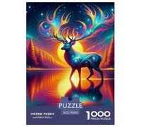 Charming Deer 1000 Pieces for Adults Jigsaw Puzzles Educational Games Awesome Animals Family Puzzle Game Birthday Gifts Beautiful Decoration Puzzle70x50cm/1000pcs