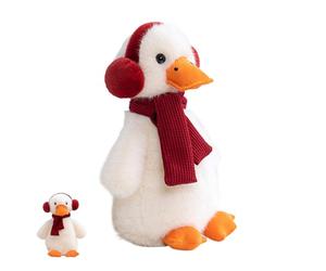Charming Duck Toy - Headphone Animal with Warm Neck Wrap, Super Snuggle Cushion, Durable Stitching Craftsmanship | Ideal Holiday Surprise Party Favor Nursery Decorat