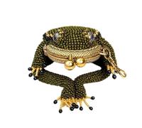 Charming Frog Coin Purse,Vintage Handmade Frogs Purse