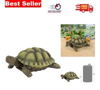 Charming Gilbert Turtle Statue - Hand-Cast, UV Resistant Outdoor Decor, 22.75 cm