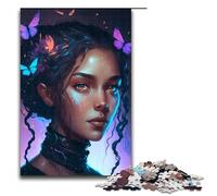Charming Girl Jigsaw Puzzles for Adults Piece Wooden Puzzles Perfect for Family Gatherings Birthdays Holidays 1000 PCS(75x50cm)