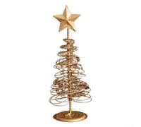 Charming Gold Treetop Ornament with Sparkle Effect Perfect for the Holidays (16CM)