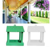 Charming Hanging Bird Feeder for Outdoor Use with Elegant Design to Attract Multiple Bird Species and Enhance Garden Birdwatching Experience (green)