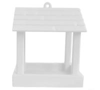 Charming Hanging Bird Feeder for Outdoor Use with Elegant Design to Attract Multiple Bird Species and Enhance Garden Birdwatching Experience (white)