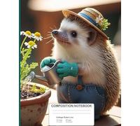 Charming Hedgehog Composition Notebook | College Ruled | Writing Journal for Girls, Teens, and Adults: Great for note-taking, journaling, and ... stationery gift with nature-inspired cover