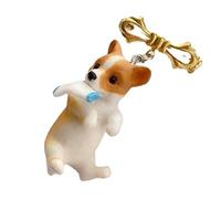 Charming Lapel Pin Resin Animal Brooch For Clothes Bags Badge Pin Holiday Gifts Holding A Branch Brooch Resin Animal Lapel Pins Party Accessory