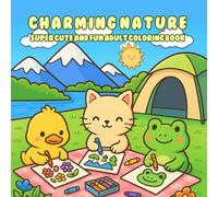 CHARMING NATURE: super cute and fun adult coloring book Cozy Coloring Book for Adults and Teens with Adorable Characters and Cute Holiday Scenes for Relaxation (Cozy Coloring Books)