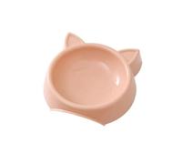 Charming Non-Slip Cat Shaped Dog Bowl Easy To Clean Perfect For Small Medium Pets(Pink)