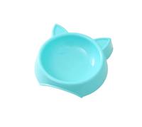 Charming Non-Slip Cat Shaped Dog Bowl Easy To Clean Perfect For Small Medium Pets(SKY BLUE)