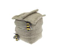 Charming Novelty Doorstoppers, Sequin Gold & Black, Beehive, and Birdhouse Designs - Fun & Functional Home Decor (Beehive)