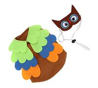 Charming Owl Halloween and Christmas Pet Costume in Soft Velvet Material - Peculiar and Comfortable Puppy Dress-Up, Halloween Dog Clothes for Unique Look (M)