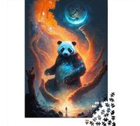 Charming Panda Paper Jigsaw Puzzle for Adults 1000 Piece Puzzles for Teenagers Creative Jigsaw Puzzles Family Challenging Games Toys 1000pcs (38x26cm)