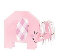 Charming Pink Floral Elephant Folded Centerpiece Decoration (24cm x 25cm) - Adorable Table Décor for Baby Showers & Birthdays - 1 Pc