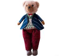 Charming Plush Couple Bear Keychain with Princess and Gentleman Cartoon Style, Suitable for Use as Keychain or Decorative Bag Charm (Gentleman Bear)