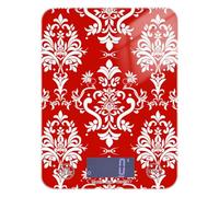 Charming Red Floral Baroque Soap Making food scale mini 11lb/0.18oz, 5kg/5g scale gram with 4 unit for Soap Making Spices Cooking (Batteries not Included)