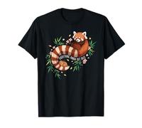 Charming Red Panda Positive Message Art T-Shirt
