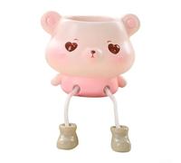Charming Resin Hanging Flower Pot with Cute Animal Design Perfect for Adding Life to Indoor or Outdoor Spaces Like Bedrooms, Living Rooms, or Garden Areas (D)