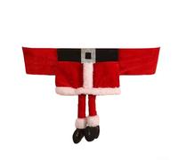 Charming Santa Claus Chair Cover for Holiday Parties, Easy to Stretch on Most Chairs (1)