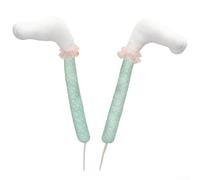 Charming Set of Bunny Leg Decorative Garden Stakes Enhance Your Outdoor Space this Easter (Green)