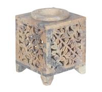 Charming Soap Stone Moroccan Arch Cut Out Oil Burner - 10cm x 8cm (1 Pc.) - Luxurious Design, Premium Material, Aromatherapy Accessory - Ideal for Home & Office Decor