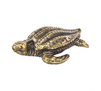 Charming Solid Copper Turtle Art Piece, Beautiful Brass Animal Statue for Nature and Wildlife Lovers