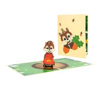 Charming Squirrel Nutty Celebration 3D Pop Up Greeting Card