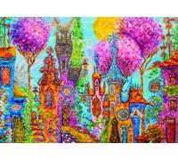 Heye Verlag Puzzle Charming Village - Pink Trees - 1000 Pc
